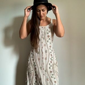 Embroidered maxi dress